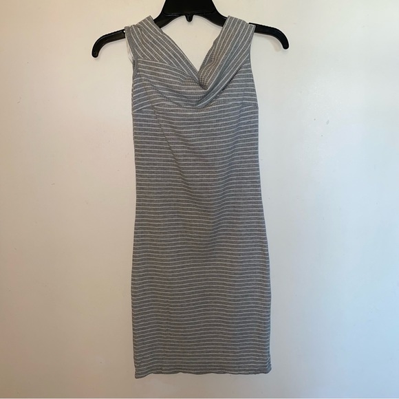 Sugar & Cream NWT Y2K Sweater Ribbed Knit Off Shoulder Bodycon Mini Dress - Picture 3 of 10